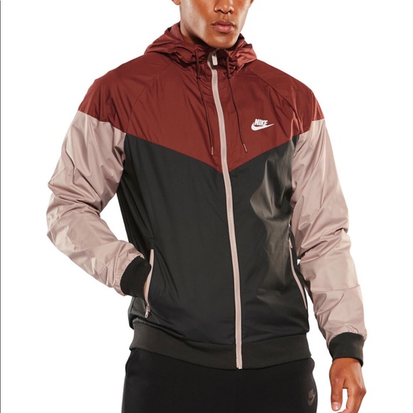 maroon nike windbreaker
